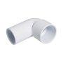 FloPlast Solvent Weld Waste Bend Swivel Male and Female - 90 Degree x 32mm White