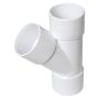 FloPlast Solvent Weld Waste Branch - 135 Degree x 40mm White - Pack of 2