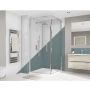 Wetwall Bathroom Wall Panel - 2440mm x 900mm x 4mm - Glacier White / Neptune Blue