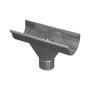 Zinc Large Half Round Gutter Running Swiss Outlet To 80mm
