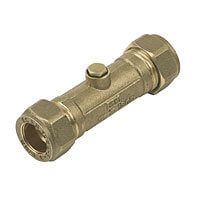 Check Valve Double - 15mm Brass