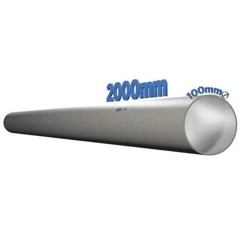 Monsoon Round Ventilation Duct - 100mm x 2mtr