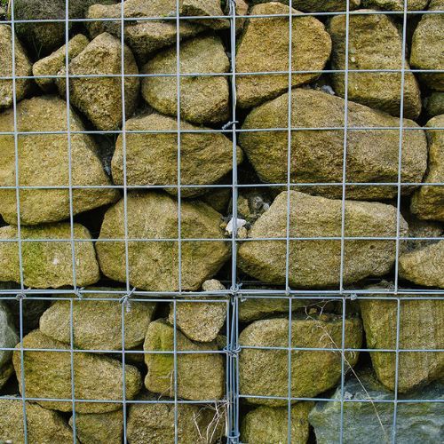 3mm Welded Wire Mesh Gabion Baskets - 1000mm x 1000mm x 1000mm Galvanised