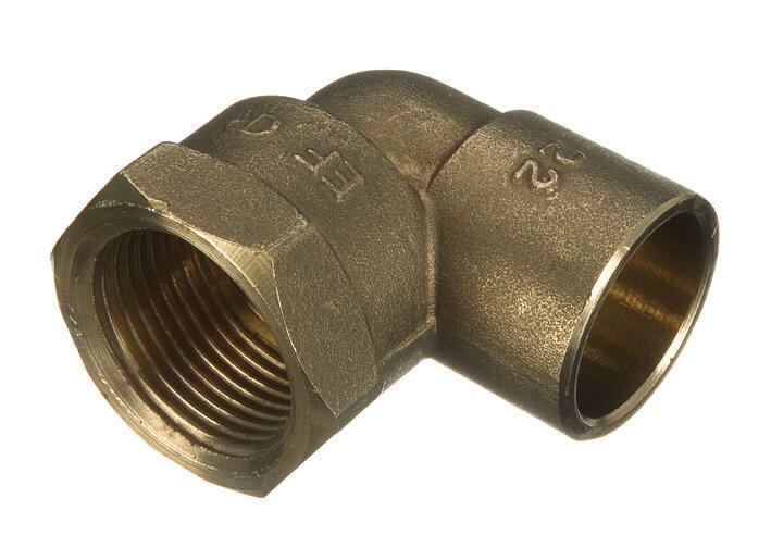 Endfeed Female Iron Adaptor Bent - 15mm x 1/2
