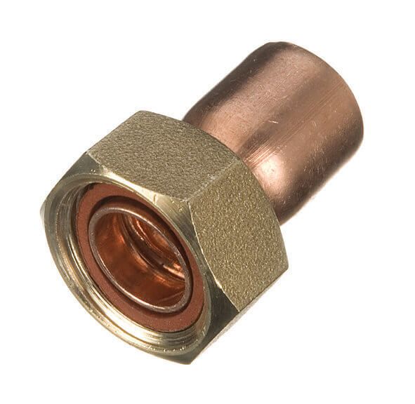 Endfeed Tap Connector Straight - 22mm x 3/4