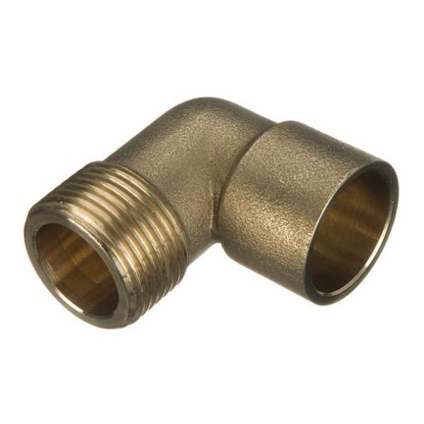 2 x New Male Iron 15mm x 1/2" SOLDER RING copper plumbing fittings