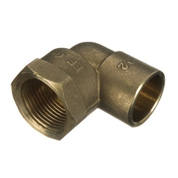 Solder Ring Female Iron Adaptor Bent - 15mm x 1/2