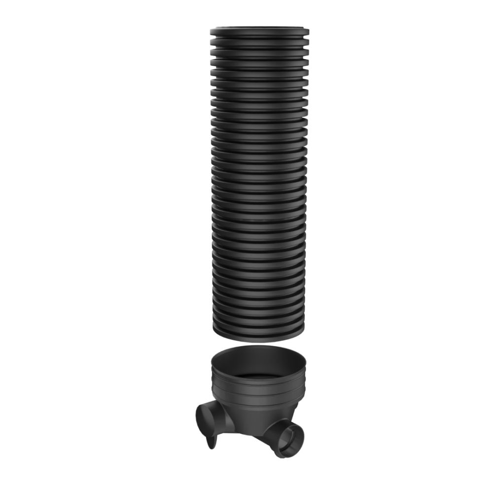 Inspection Chamber Set - 450mm Diameter x 2384mm Depth with 150mm Channel & 150mm Inlets