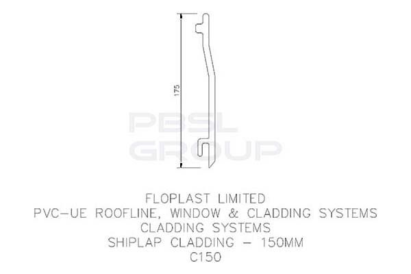 Shiplap Cladding - 150mm x 5mtr Rosewood
