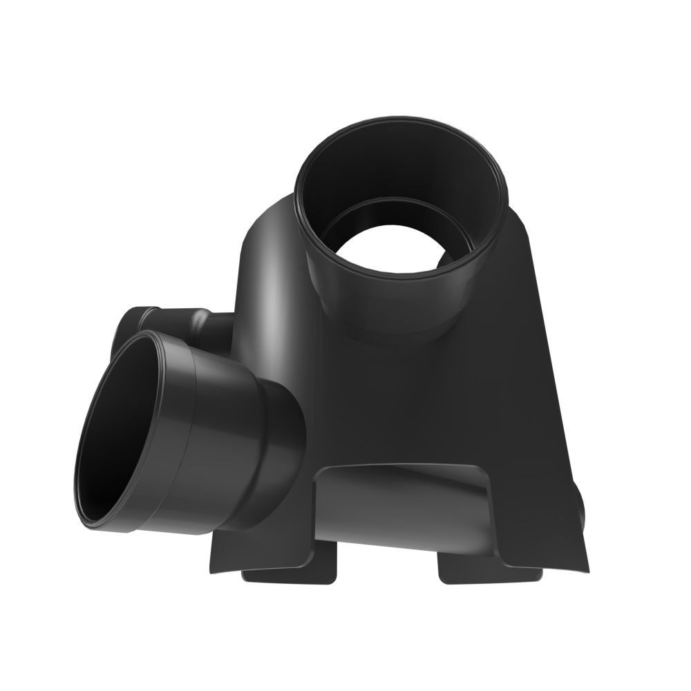 FloPlast Inspection Chamber Base 3 Fixed Inlets - 300mm Diameter