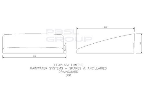 FloPlast Gutter Drain Guard