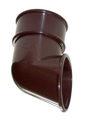 FloPlast Mini Gutter Downpipe Shoe - 50mm Brown