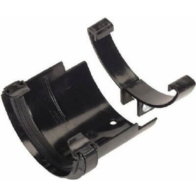 FloPlast PVC Half Round to Cast Iron Half Round Gutter Adaptor - Black