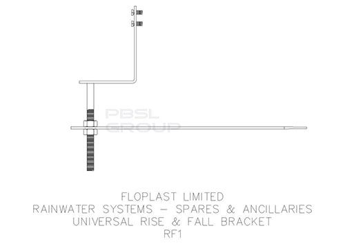 FloPlast Universal Gutter Rise & Fall Bracket