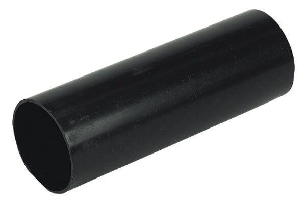 FloPlast Round Downpipe - 68mm x 2.5mtr Black