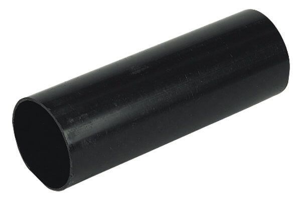 FloPlast Round Downpipe - 68mm x 5.5mtr Black