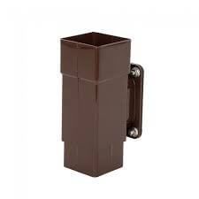 FloPlast Square Downpipe Access Pipe - 65mm Brown