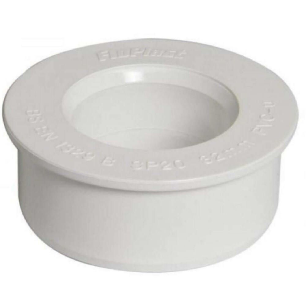 FloPlast Solvent Weld Soil Boss Adaptor - 50mm White