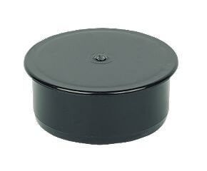 FloPlast Ring Seal Soil Socket Plug - 110mm Black