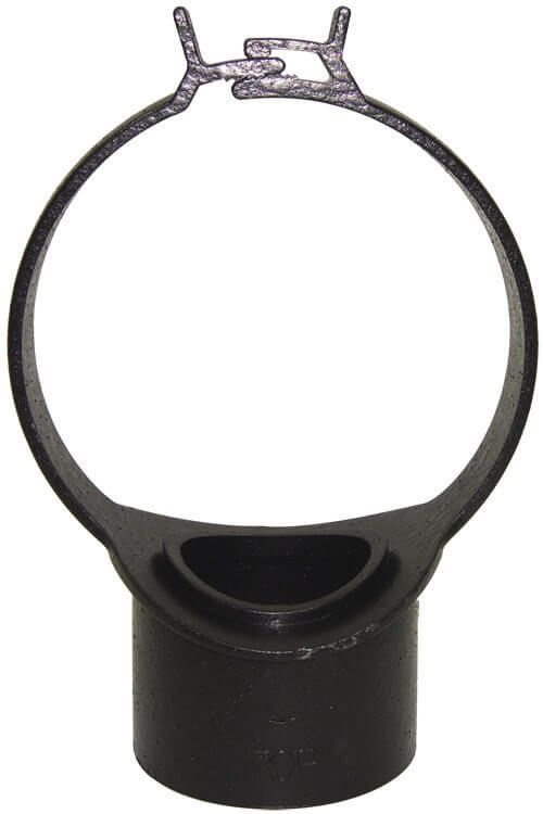 FloPlast Solvent Weld Soil Strap Boss - 110mm Cast Iron Effect