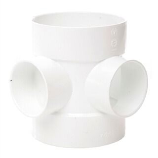 FloPlast Solvent Weld Soil Short Boss Pipe - 110mm White