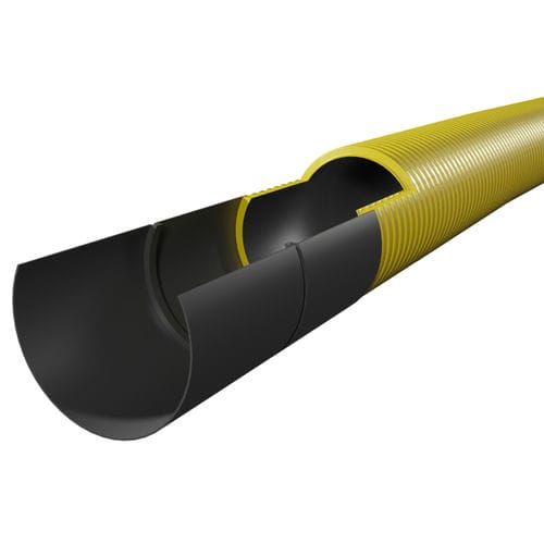 Twinwall Utility Duct Gas - 137mm (I.D.) x 6mtr Yellow