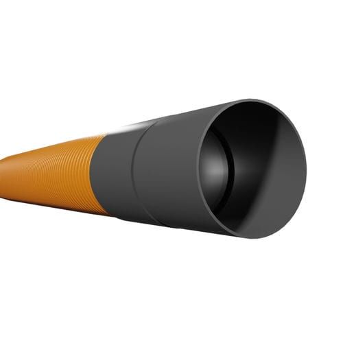 Twinwall Utility Duct Street Lighting - 94mm (I.D.) x 6mtr Orange