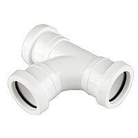 FloPlast Push Fit Waste Tee - 40mm White