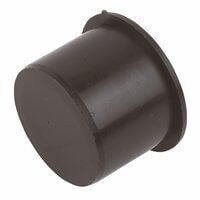 FloPlast Push Fit Waste Socket Plug - 40mm Black