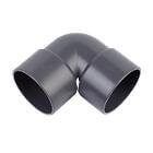 FloPlast Solvent Weld Waste Bend Knuckle - 90 Degree x 32mm Grey