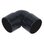 FloPlast Solvent Weld Waste Bend Knuckle - 90 Degree x 40mm Black