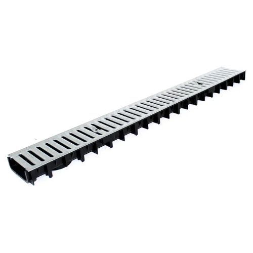 Lite Aqua Channel Drain Galvanised Grating Class A15 - 1mtr