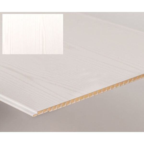 Storm Internal Cladding Panel - 250mm x 2600mm x 8mm Wood Matt - Pack of 4 - For Bathrooms/ Kitchens/ Ceilings