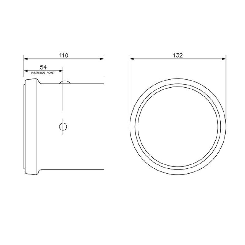 FloPlast Drainage Coupling Single Socket - 110mm