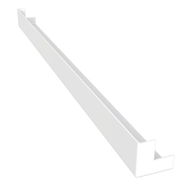 Flat Fascia Double Ended Corner Trim - 600mm White