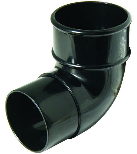 FloPlast Mini Gutter Bend - 92.5 Degree x 50mm Black
