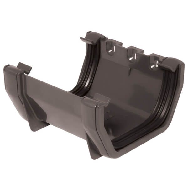 FloPlast Square Gutter Union Bracket 114mm Anthracite Grey