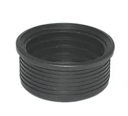 FloPlast Ring Seal Soil Rubber Boss Adaptor - 50mm Black