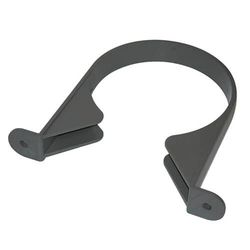 FloPlast Ring Seal Soil Pipe Clip - 110mm Anthracite Grey