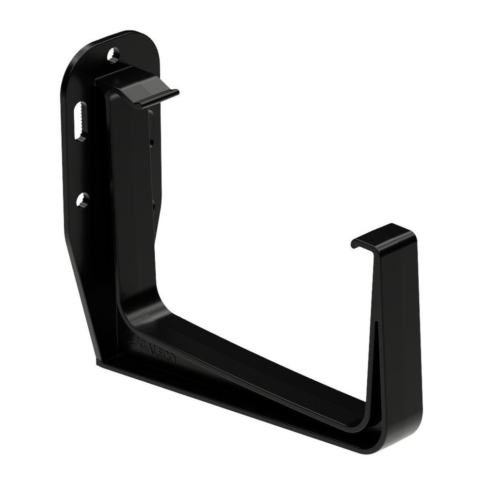 Square Gutter Large Fascia Bracket - 135mm Black