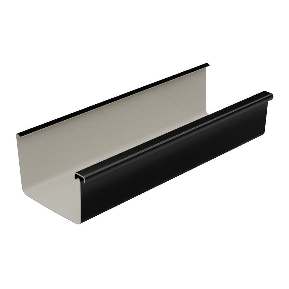 Square Gutter Large - 135mm x 4mtr Black