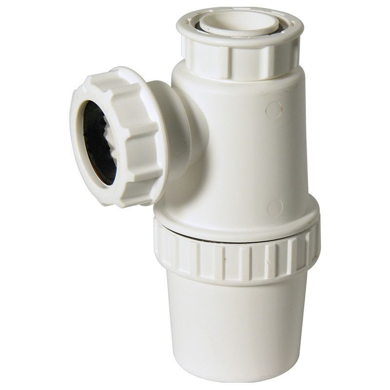 FloPlast Bottle Trap AntiSyphon 40mm White