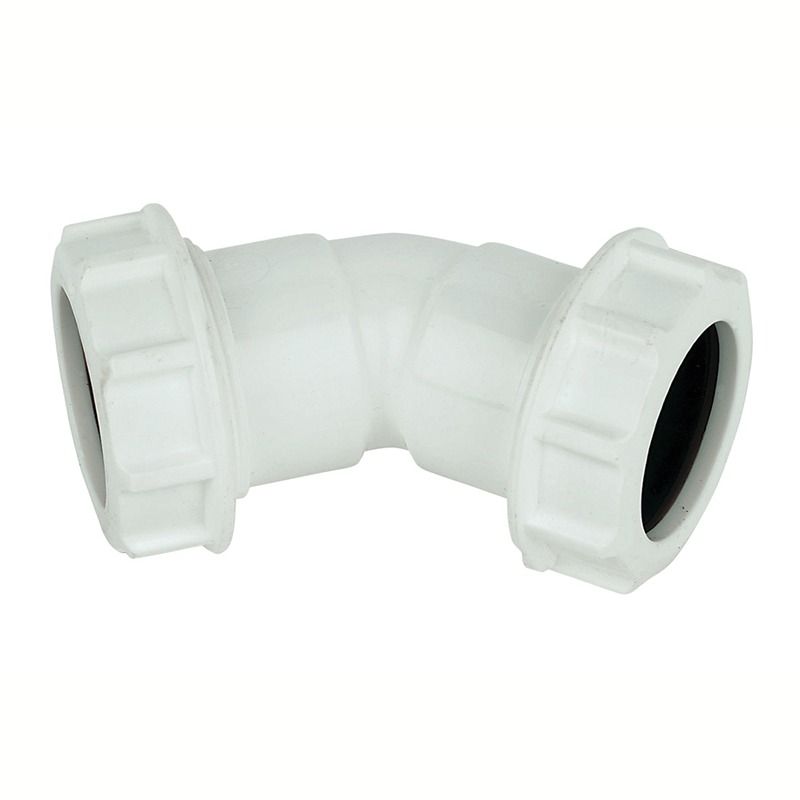 FloPlast Multi Fit Compression Waste Bend - 135 Degree x 32mm