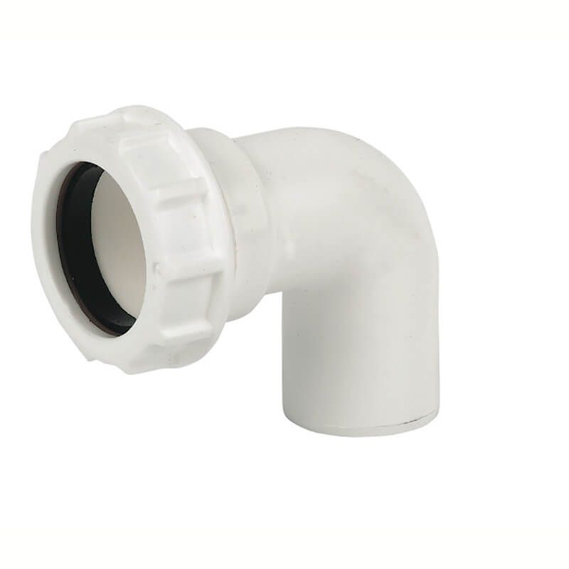 FloPlast Multi Fit Compression Waste Bend Conversion - 90 Degree x 32mm