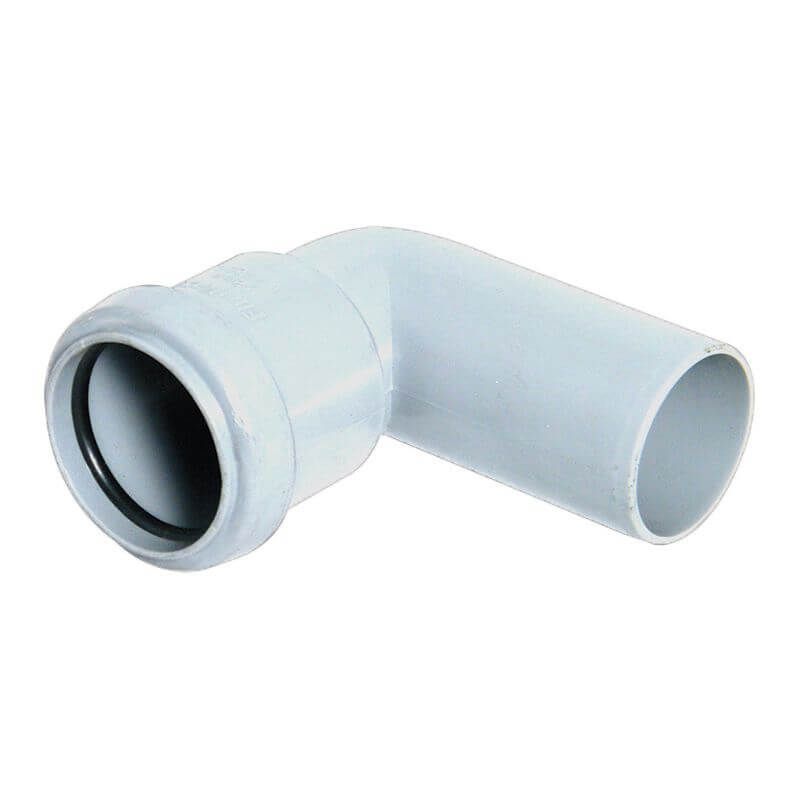 FloPlast Push Fit Waste Bend Swivel - 90 Degree x 32mm White