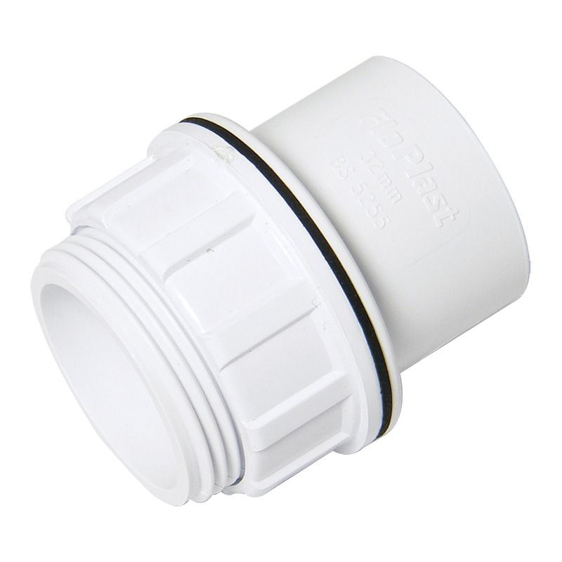 FloPlast Solvent Weld Waste Tank Connector - 40mm White