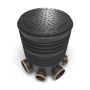 FloPlast Inspection Chamber Set with Polypropylene Cover - 450mm Diameter For 160mm Drainage