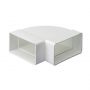 Monsoon Rectangular Ventilation Duct Horizontal Elbow - 204mm x 60mm
