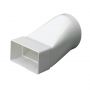 Supertube Rectangular Ventilation Duct Round to Rectangular Adaptor - 204mm x 60mm