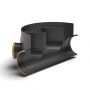 FloPlast Inspection Chamber Base with 160mm Inlets and Outlets - 450mm Diameter